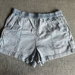 Madewell High Waist Light Denim Shorts